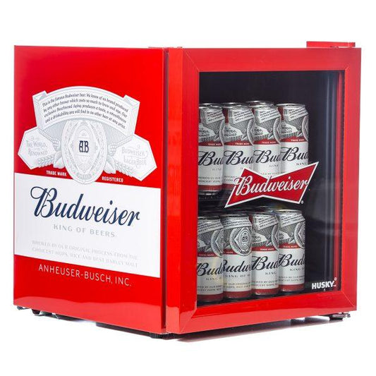 Budweiser Mini Fridge/Drinks Cooler - By Husky - mancavesuperstore