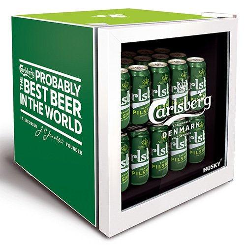 Carlsberg Mini Fridge/Drinks Cooler - By Husky - mancavesuperstore