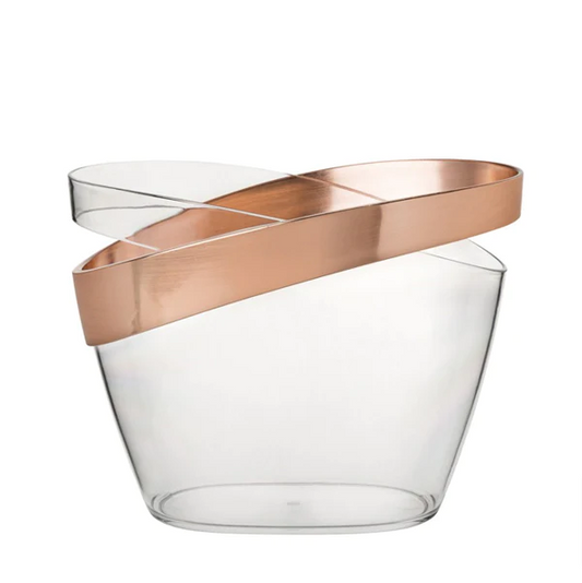 12 inch Copper Banded Champagne Bucket (30.5cm) - mancavesuperstore