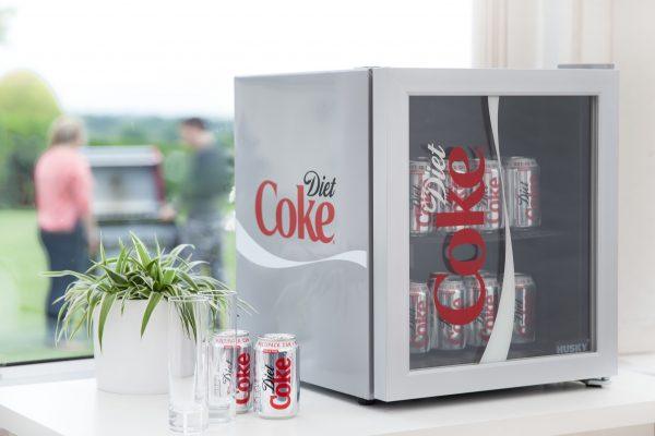Diet Coke Mini Fridge/Drinks Cooler - By Husky - mancavesuperstore