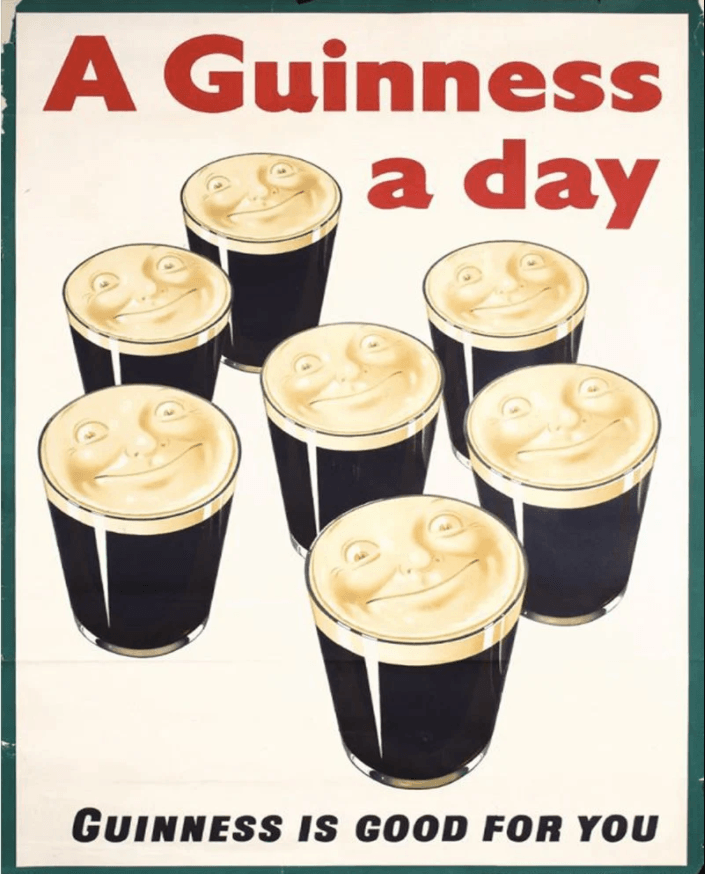A Guinness A Day Is Good For You! - Vintage Metal Bar Sign - mancavesuperstore
