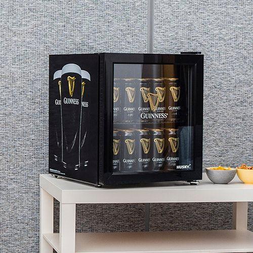 Guinness Mini Fridge/Drinks Cooler - By Husky - mancavesuperstore