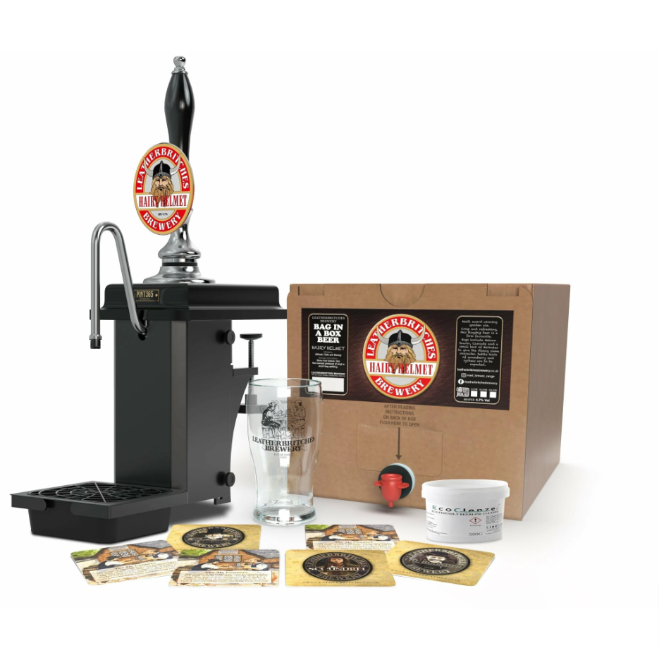 Masons Pint365 Home Beer Pump Deluxe Bundle - Leatherbritches Brewery Edition - mancavesuperstore