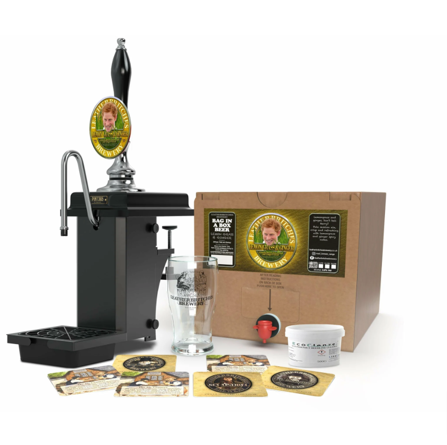 Masons Pint365 Home Beer Pump Deluxe Bundle - Leatherbritches Brewery Edition - mancavesuperstore