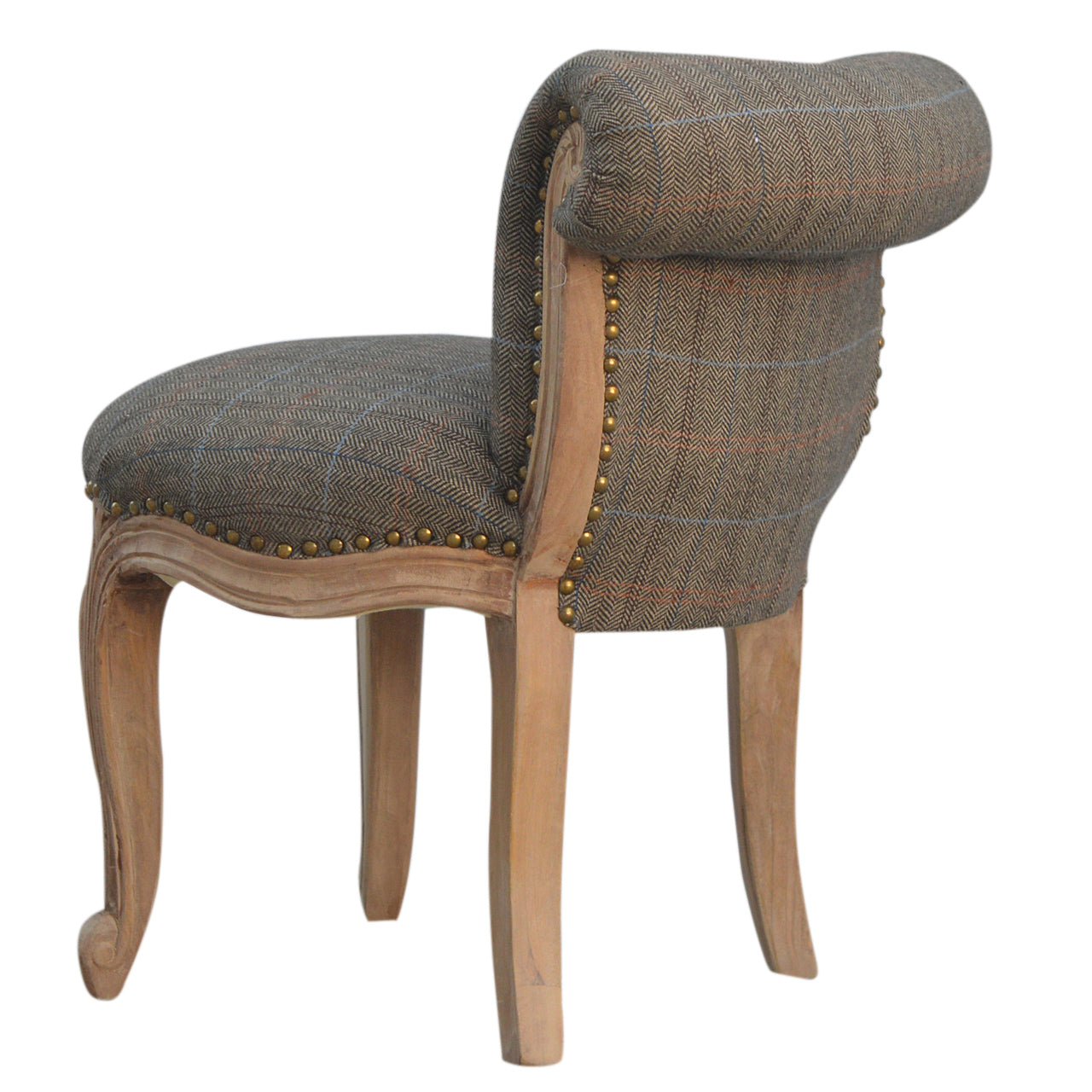 Small Multi Tweed French Chair - mancavesuperstore