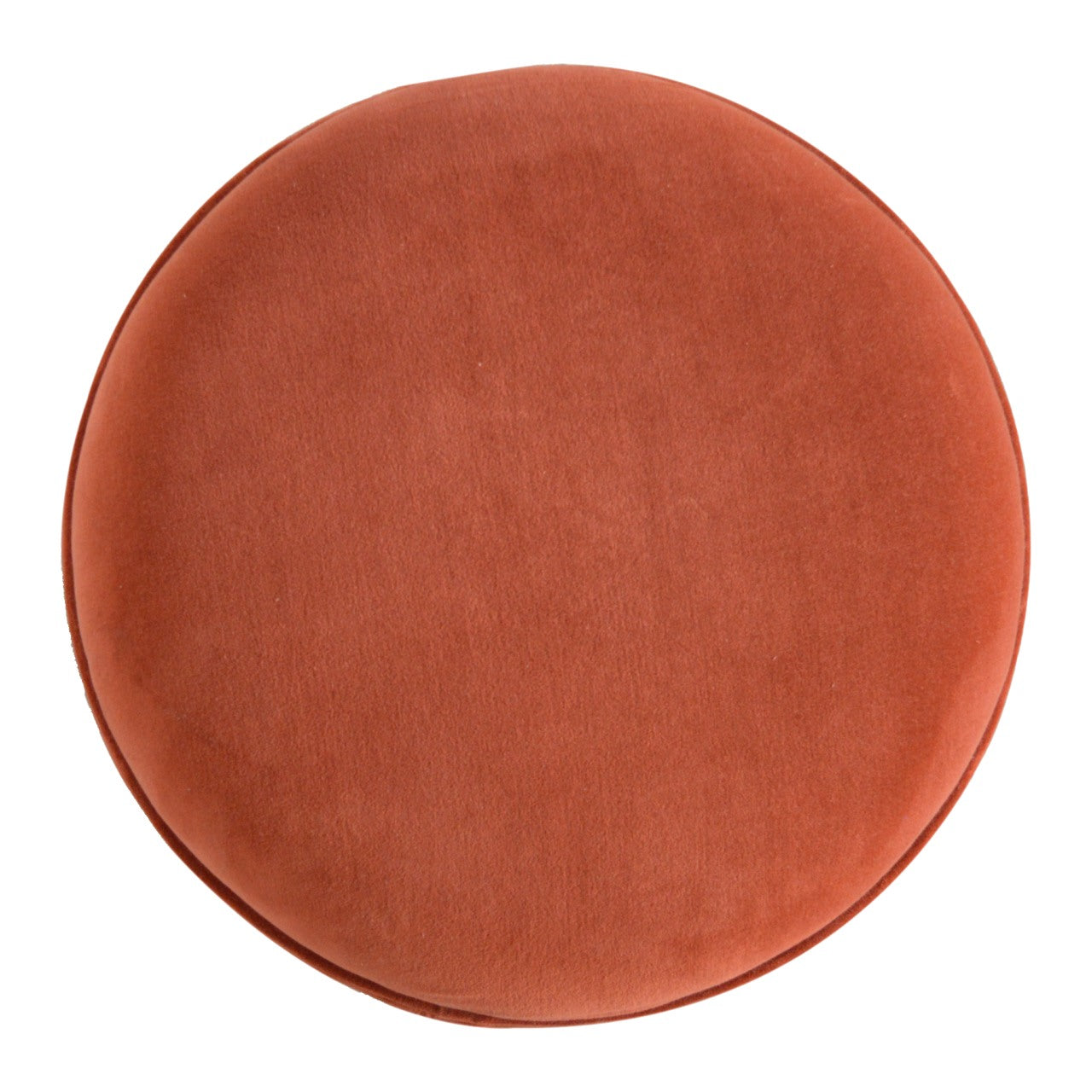 Brick Red Coloured Velvet Nordic Style Footstool - mancavesuperstore