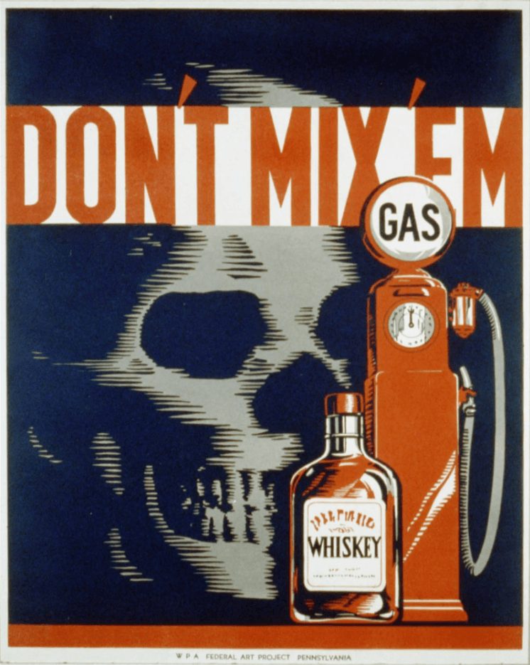 Skull & Whisky! - Vintage Metal Bar Sign - mancavesuperstore